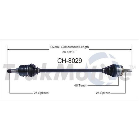 Surtrack Axle Cv Axle Shaft, Ch-8029 CH-8029